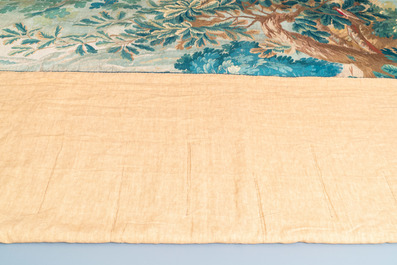 A wool and silk 'Backgammon' wall tapestry after David Teniers, Guillaume Werniers workshop, Lille, France, 17/18th C.