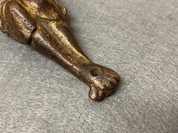 A gilt-bronze Corpus Christi, France, 14th C.