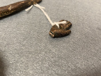 A gilt-bronze Corpus Christi, France, 14th C.