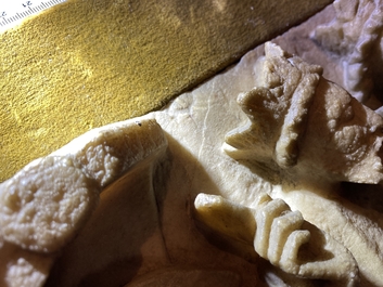 An English alabaster relief of 'The adoration of the magi', Nottingham, 15th C.