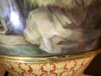 Un important vase en porcelaine de Meissen &agrave; sujet mythologique de 'Diane et Act&eacute;on', 2&egrave;me moiti&eacute; du 19&egrave;me