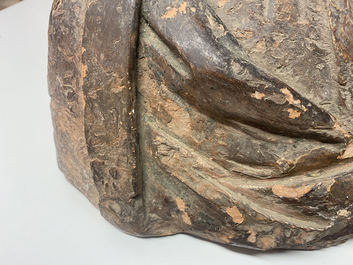 Ecole italienne, entourage ou suiveur d'Agnolo di Polo de&rsquo; Vetri (1470 - 1528), buste en terre cuite, 16&egrave;me: Le jeune Christ ou Cristo Giovinetto