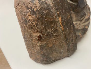 Ecole italienne, entourage ou suiveur d'Agnolo di Polo de&rsquo; Vetri (1470 - 1528), buste en terre cuite, 16&egrave;me: Le jeune Christ ou Cristo Giovinetto