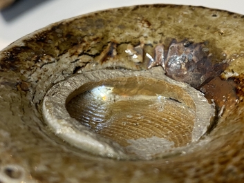 Un pichet bellarmine en gr&egrave;s orn&eacute; de m&eacute;daillons et d'une banderole inscrite, Frechen, Allemagne, 16&egrave;me