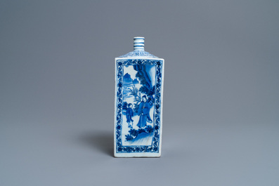 Een Chinese blauw-witte vierkante fles, Transitie periode