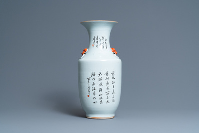 A Chinese qianjiang cai vase, 19/20th C.