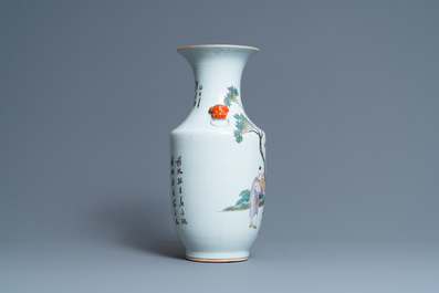 A Chinese qianjiang cai vase, 19/20th C.