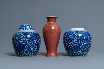 A varied collection of Chinese porcelain, Kangxi and later