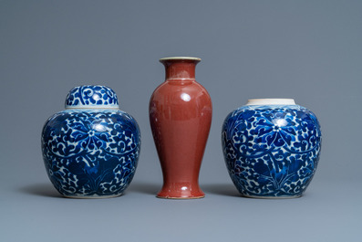 A varied collection of Chinese porcelain, Kangxi and later