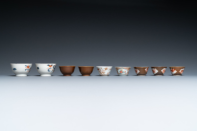 A collection of Chinese famille rose tea wares, Yongzheng/Qianlong