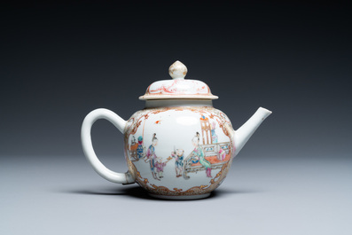 Een collectie Chinees famille rose theegoed, Yongzheng/Qianlong