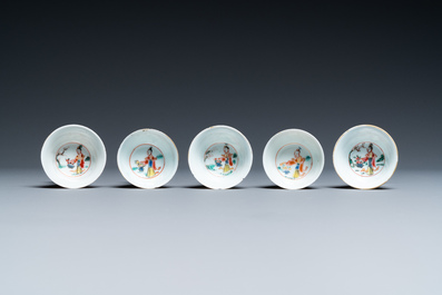 A collection of Chinese famille rose tea wares, Yongzheng/Qianlong