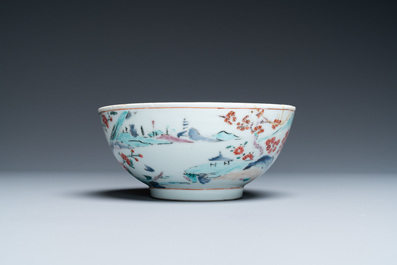 Een collectie Chinees famille rose theegoed, Yongzheng/Qianlong