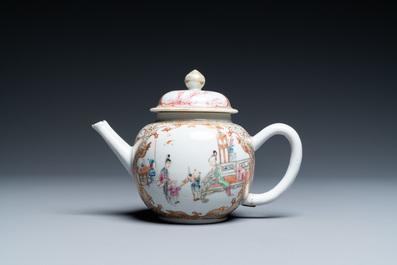 Een collectie Chinees famille rose theegoed, Yongzheng/Qianlong