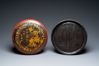 A large Chinese lacquered box and cover for the Vietnamese market, 18/19th C.