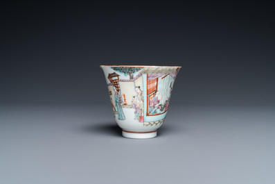 A Chinese famille rose wine cup, Qianlong mark, Republic