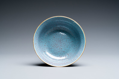 A Chinese robin's egg-glazed bowl, 18/19th C.