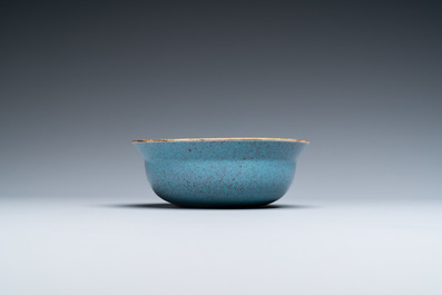 A Chinese robin's egg-glazed bowl, 18/19th C.
