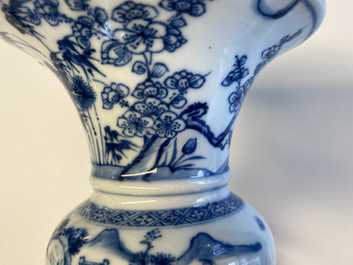 Een Chinese blauw-witte 'zhadou', Kangxi