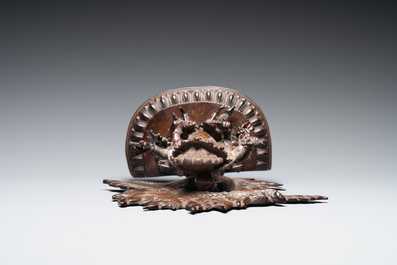 Une figure de Mahakala en bronze, Sino-Tibet, 17/18&egrave;me