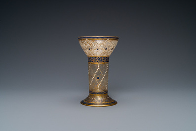 J. &amp; L. Lobmeyr, Vienna, late 19th C.: An Islamic or Mamluk-style enamelled glass beaker