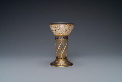 J. &amp; L. Lobmeyr, Vienna, late 19th C.: An Islamic or Mamluk-style enamelled glass beaker