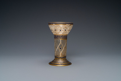 J. &amp; L. Lobmeyr, Vienna, late 19th C.: An Islamic or Mamluk-style enamelled glass beaker