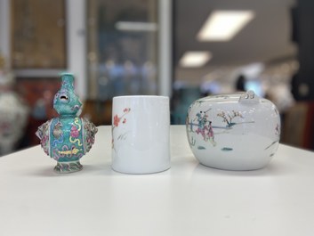 Une collection vari&eacute;e en porcelaine de Chine, 19/20&egrave;me