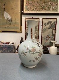 A Chinese famille rose bottle vase, Hongxian mark, Republic