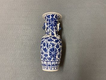 Ten mostly Chinese blue and white, famille rose and Imari-style vases, Kangxi and later
