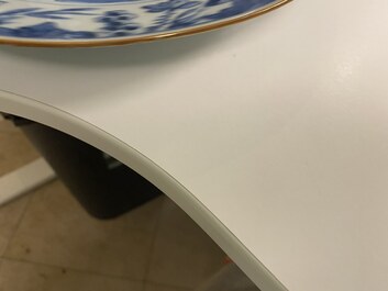 Eleven Chinese blue and white plates, Kangxi and later