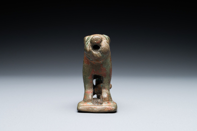 A Luristan bronze lion, Iran, 1st millenium BC