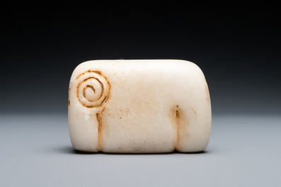 A marble amulet in the shape of a goat, Mesopotamia or Middle-East, 1st millenium BC