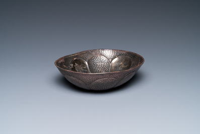 A Sassanian silver 'bird' bowl, Persia, 7/9th C.