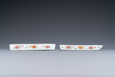 Six Chinese Canton famille rose wares, 19th C.