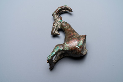 Un fragment d'un b&eacute;lier en bronze, Luristan, Iran, 1er mill&eacute;naire av. J.-C.