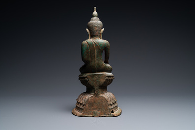 A Burmese bronze Shan-style figure of Buddha, Myanmar, 16th C.