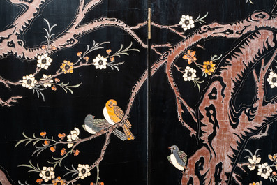 A Chinese eight-panel coromandel lacquer screen, 18/19th C.