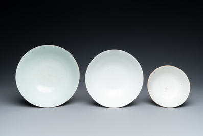 Seven Chinese 'Bleu de Hue' porcelain wares for the Vietnamese market, 19th C.