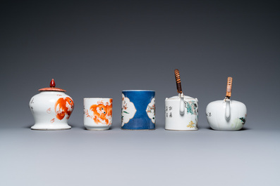 Une collection vari&eacute;e en porcelaine de Chine, 19/20&egrave;me