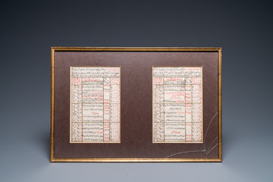 Ottoman school: 22 pages from a mathematical manuscript, 19th C.