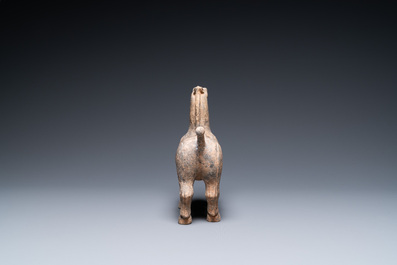 A Chinese pottery model of a horse, Han