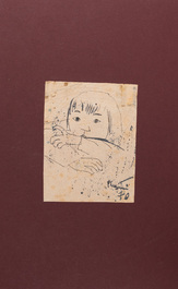 Bui Xuan Phai (Vietnam, 1920-1988): 'Portrait of a girl', ink on paper, signed and dated 1970