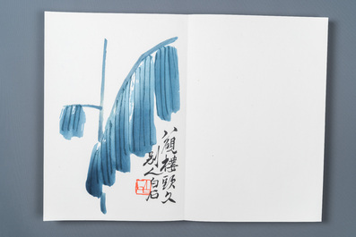 Un album de 22 estampes d'apr&egrave;s Qi Baishi, studio Rong Bao Zhai, P&eacute;kin, 1952