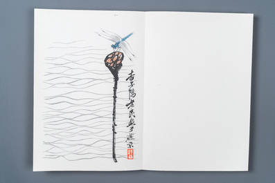 Un album de 22 estampes d'apr&egrave;s Qi Baishi, studio Rong Bao Zhai, P&eacute;kin, 1952