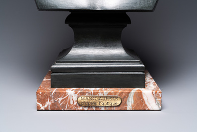 Un buste de Marc Aur&egrave;le en bronze d'apr&egrave;s les antiques, 19&egrave;me