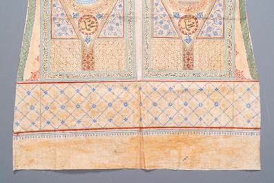 An Ottoman talismanic 'jama' shirt with Quran verses in Naskh and Tuluth script, 18/19th C.