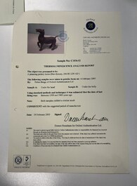 A Chinese pottery model of a horse, Han