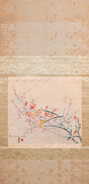 Fang Junbi (1898-1986): &lsquo;Bloesemtakken&rsquo;, inkt en kleur op papier