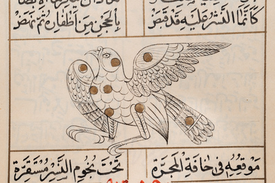 An Arabic astrological manuscript referring to the positioning of stars in relation to poetry, early 20th C.